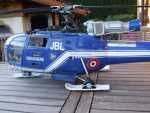 Alouette III Gendarmerie RENFORTS DE TURBINE POUR ANNULER LES VIBRATIONS