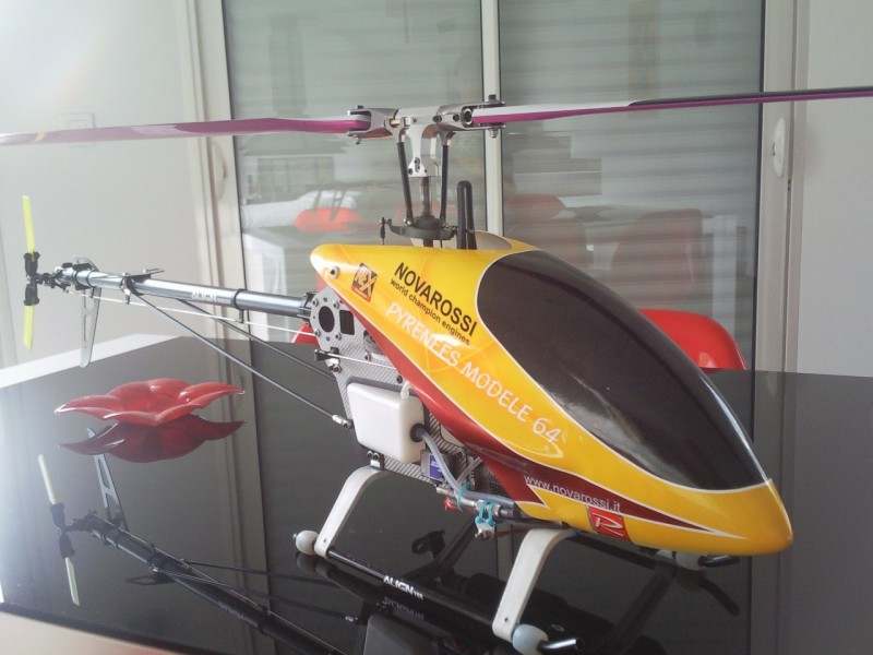 tete compass fbl sur T-rex 600N