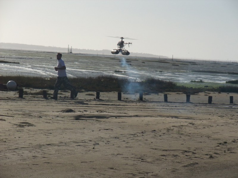 raptor 50 a la plage avec camescope embarque jvc